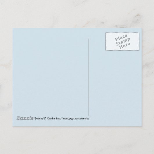 ロマンチックなサファリフローラブライダルシャワーピースデスティニー インビテーションポストカード (裏面)