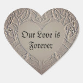 ロマンチックなサンディバラシール ハートシール (正面)