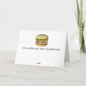 ロマンチックなシチュエーション | 面白い食べ物ジョーク カード (裏面)