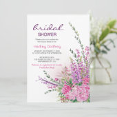 ロマンチックなシックな野草夏 招待状 (スタンド正面)