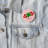 ロマンチックなシャムロックハート 缶バッジ (インサイチュ)