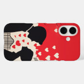 ロマンチックなシルエットカップル街並みハート Case-Mate iPhoneケース (裏面 (横))