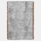 ロマンチックなシルバーの輝き スローブランケット (正面縦)