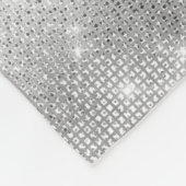 ロマンチックなシルバーの輝き フリースブランケット (角)