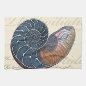 ロマンチックなシーシェル キッチンタオル (横)