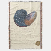 ロマンチックなシーシェル スローブランケット (正面縦)