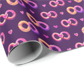 ロマンチックなシームレスなパターンとハート結婚と ラッピングペーパー (ロールコーナー)