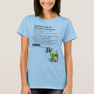ロマンチックなジェスチャー茶ワイシャツ Tシャツ