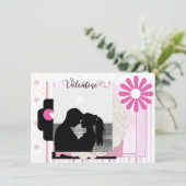 ロマンチックなスクラップブックフォトバレンタイン シーズンカード (スタンド正面)