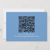 ロマンチックなスクリプトウェディング日付カードを保存 セーブザデート (裏面)