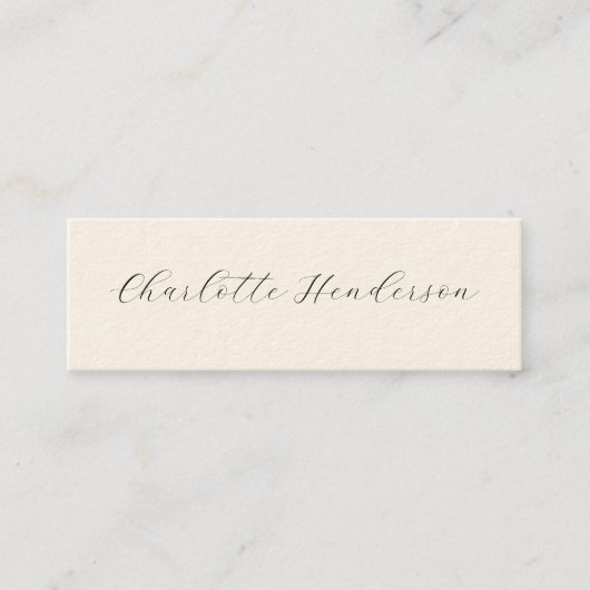 ロマンチックなスクリプト卒業発表の名刺 コーリングカード (正面)