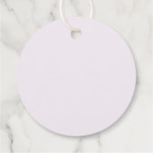 ロマンチックなスケッチ弓 | 薄紫ありがとう フェイバータグ (裏面)