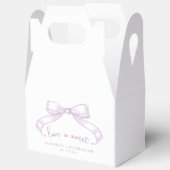 ロマンチックなスケッチ弓 | 薄紫は甘い フェイバーボックス (見開き)