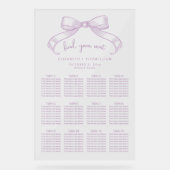 ロマンチックなスケッチ弓 | 薄紫座席表 アクリルサイン (正面)