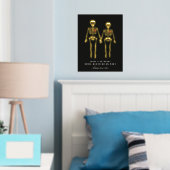 ロマンチックなスケルトン 箔ポスター (インサイチュ (寝室))