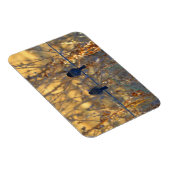 ロマンチックなスズメの鳥のカップルの針金、3" x 4" マグネット (右側)