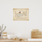 ロマンチックなスチームパンク元素周期表 ポスター (キッチン)