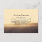 ロマンチックなストリングライトツリー結婚式の受付カード エンクロージャーカード (裏面)