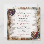 ロマンチックなスパーソナライズされたテ結婚ームパンク (裏面)