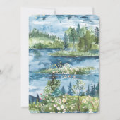 ロマンチックなスワンズレイクスイリ結婚ズ 招待状 (裏面)