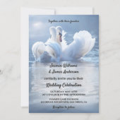 ロマンチックなスワンレイク結婚ズ 招待状 (正面)