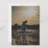 ロマンチックなス結婚クリプトの写真の全てを1つに 招待状 (正面)