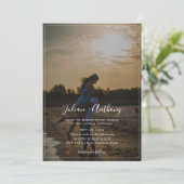 ロマンチックなス結婚クリプトの写真の全てを1つに 招待状 (スタンド正面)