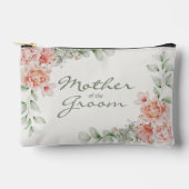 ロマンチックなセージと珊瑚花の母の新郎 アクセサリーポーチ (正面)