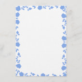 ロマンチックなソかわいらしフトブ結婚ルーズディナーメニュー メニュー (裏面)