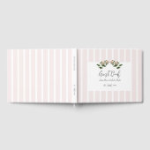 ロマンチックなソフトピ結婚ンク ゲストブック (全面)