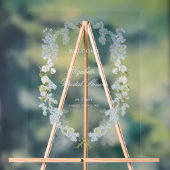 ロマンチックなソフトブルーブライダルシャワーへようこそ アクリルサイン (ニュートラル)