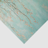 ロマンチックなターコイズと芍薬の花のウェディング 薄葉紙 (詳細)