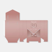 ロマンチックなダイヤモンド&バラ金ゴールドボウ30th誕生日 フェイバーボックス (折り畳みなし)