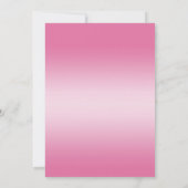 ロマンチックなダイヤモンド&ピンクボウ卒業 招待状 (裏面)