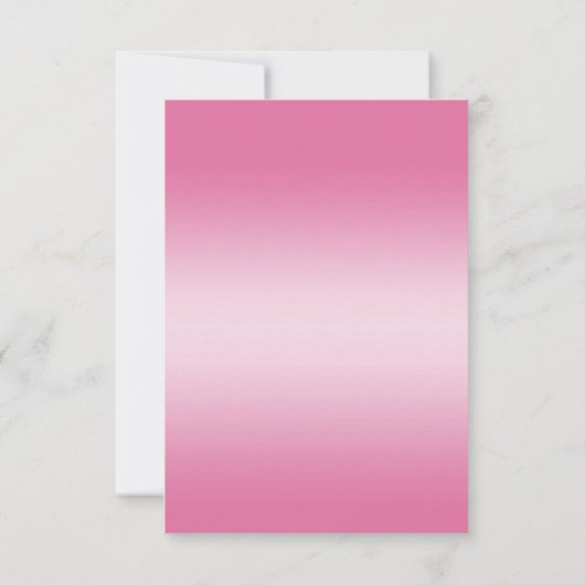 ロマンチックなダイヤモンド&ピンクボウ30歳の誕生日 出欠カード (裏面)