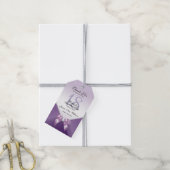 ロマンチックなダイヤモンド&ボーバースデーパーティー ギフトタグ (より糸付き)