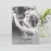 ロマンチックなダイヤ結婚モンド写真60周年 招待状 (スタンド正面)