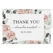 ロマンチックなダスティピンク結婚フローラありがとう (正面横)