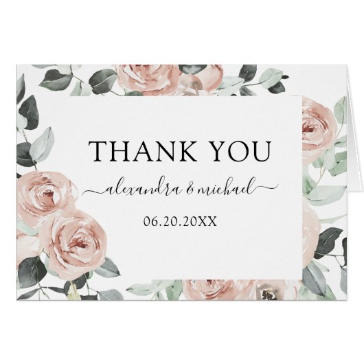 ロマンチックなダスティピンク結婚フローラありがとう (正面横)