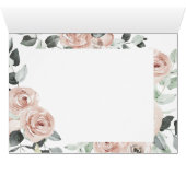 ロマンチックなダスティピンク結婚フローラありがとう (内部横(下))