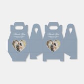 ロマンチックなダスティブルー結婚の写真 フェイバーボックス (折り畳みなし)