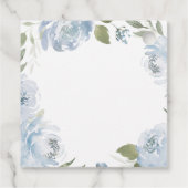 ロマンチックなダスティ感謝していブルブルー結婚フローラ フェイバータグ (裏面)