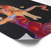 ロマンチックなダンサーのヴィンテージポスター ポスター (角)