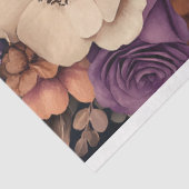 ロマンチックなダークムーディーズフローラブーケ 薄葉紙 (詳細)