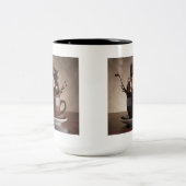 ロマンチックなチョコレート好きの彫刻 – コーヒーカップ (中央)