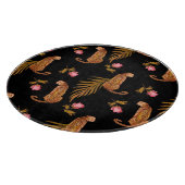 ロマンチックなチーズ：水の色のシームレスなパターン。 カッティングボード (角)