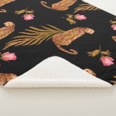 ロマンチックなチーズ：水の色のシームレスなパターン。 シェルパブランケット (3/4)