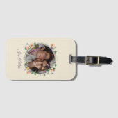 ロマンチックなツタと蝶 ラゲッジタグ (正面横)