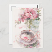 ロマンチックなティートーク葉書 ポストカード (正面/裏面)