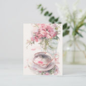 ロマンチックなティートーク ポストカード (スタンド正面)